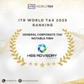 ITR World Tax 2025 – Notable Firm Award